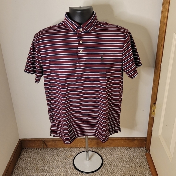 𝅺Polo by Ralph Lauren Men's Striped Polo - Size (M) - Excellent Condition - Picture 1 of 9